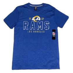 Los Angeles Rams 1937 Blue T Shirt Mens Medium New