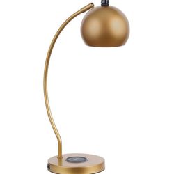 Dome Shade LED Table Desk Lamp Gold Finish