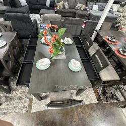 DINING TABLE WITH 6 DRAWER AND 8 CHAIRS - [NEW]