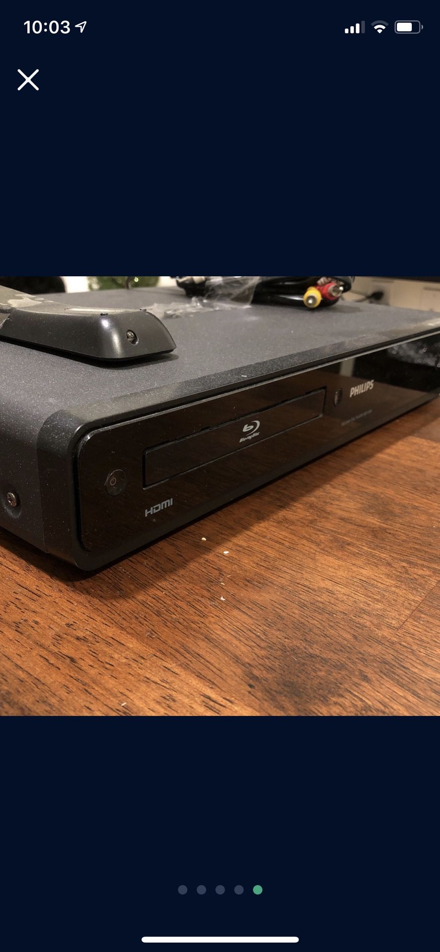 Blu-ray player with DVD collection