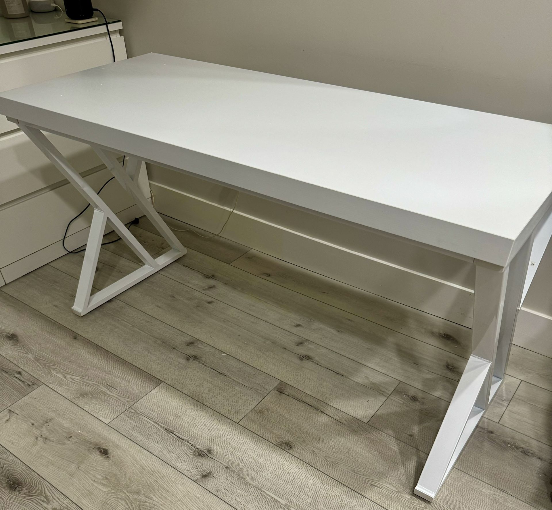 Heavy-Duty Computer Desk, 55" Simple Study Desk Writing Table New!