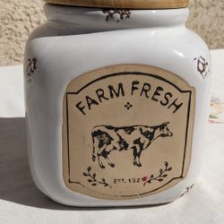 Farm Fresh Storage Ceramic Container 