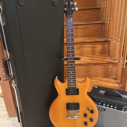 Ibanez Gio Guitar w/ Hardshell Case, Fender Amp