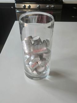 Clear glass vase "11 height