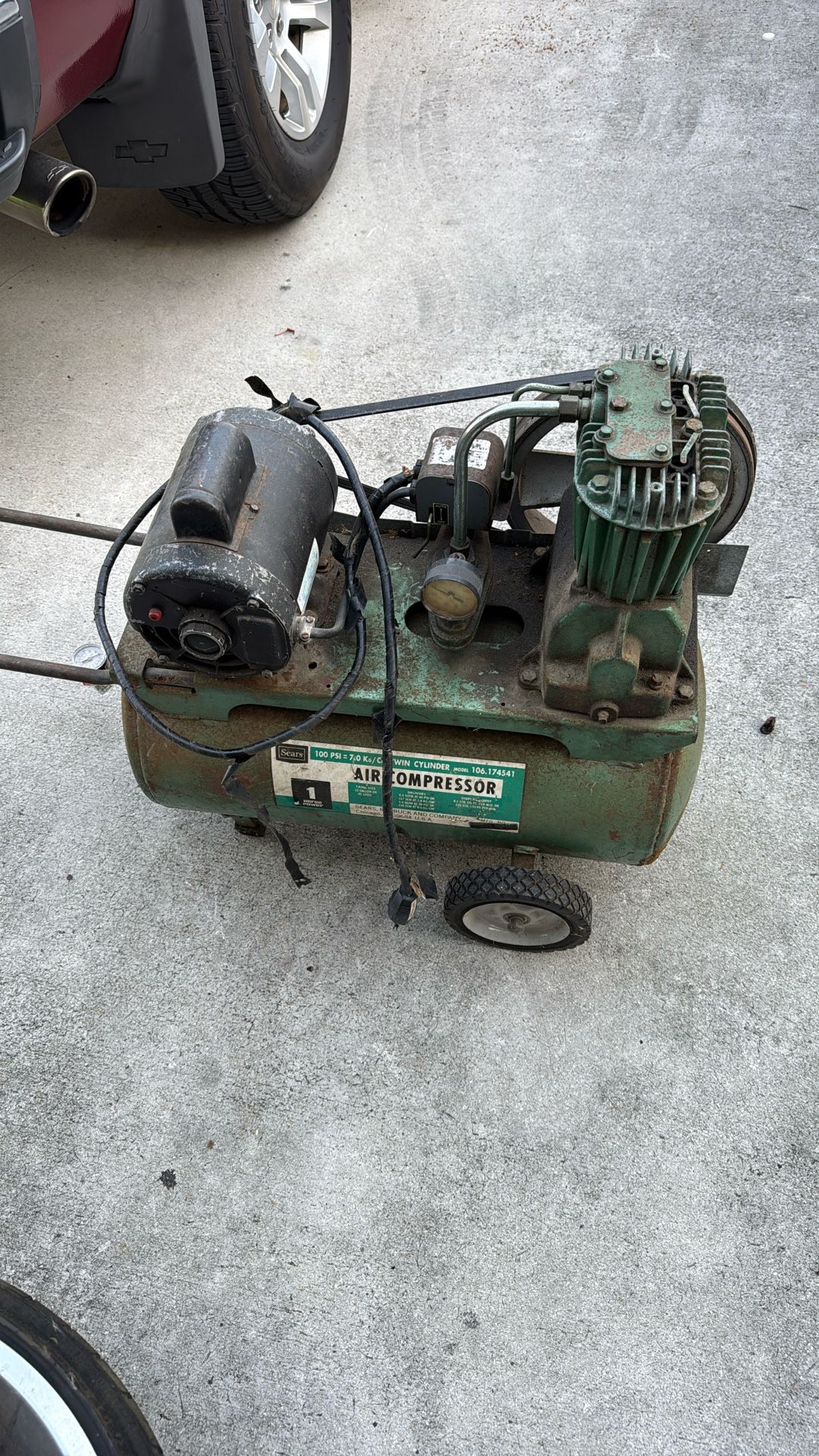 Old Sears air compressor
