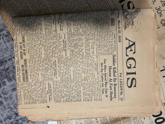 VINTAGE NEWSPAPERS  see descriptions, starting 1933, $3.00 each or make offer for all.