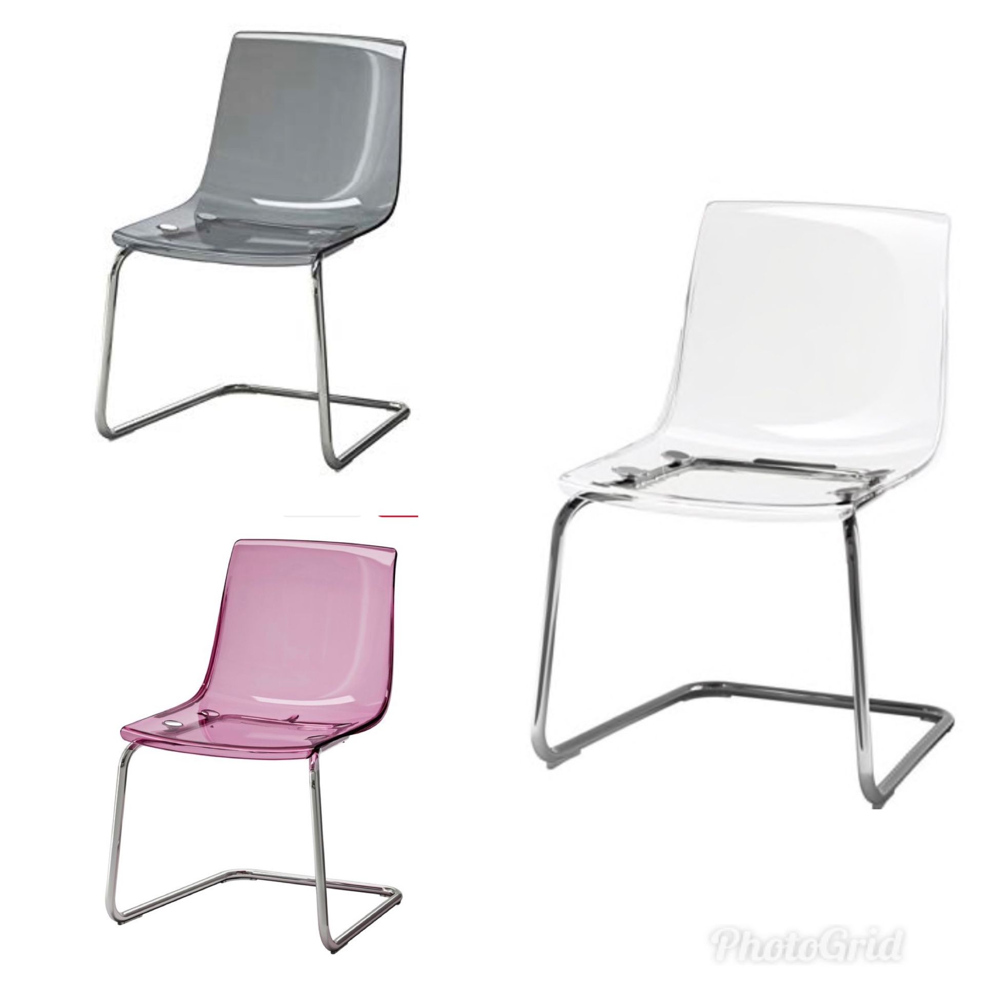 IKEA Tobias Chair - (1) Pink (1) Gray