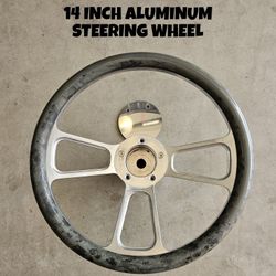 14 IN. ALUMINUM STEERING WHEEL 