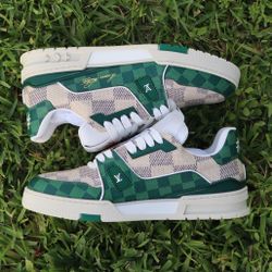 Louis Vuitton LV Trainer Damier White Green