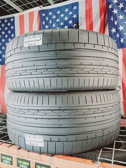 ✅ 2 Used Tires 295/35ZR23 CONTINENTAL SPORTCONTACT 295 35 23