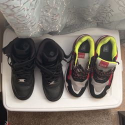 Nike Air Force 1 Hightop Black And Snkr Project Holiday Bundle Size 9.5