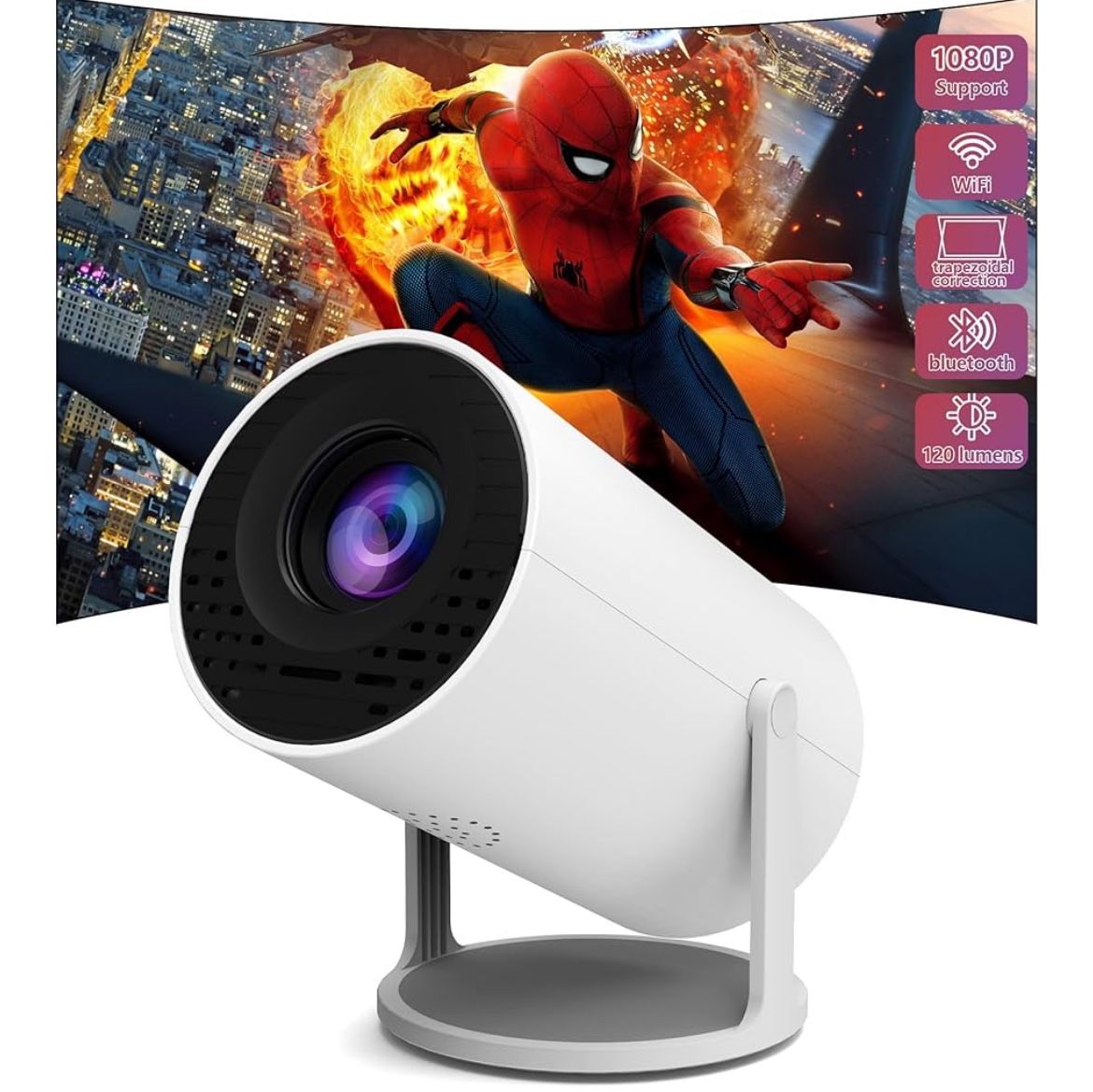 Full HD Mini Projector β Wi-Fi/Bluetooth, Brand New w/ Delivery Option!