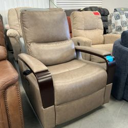 Leather Power Reclining Chair 