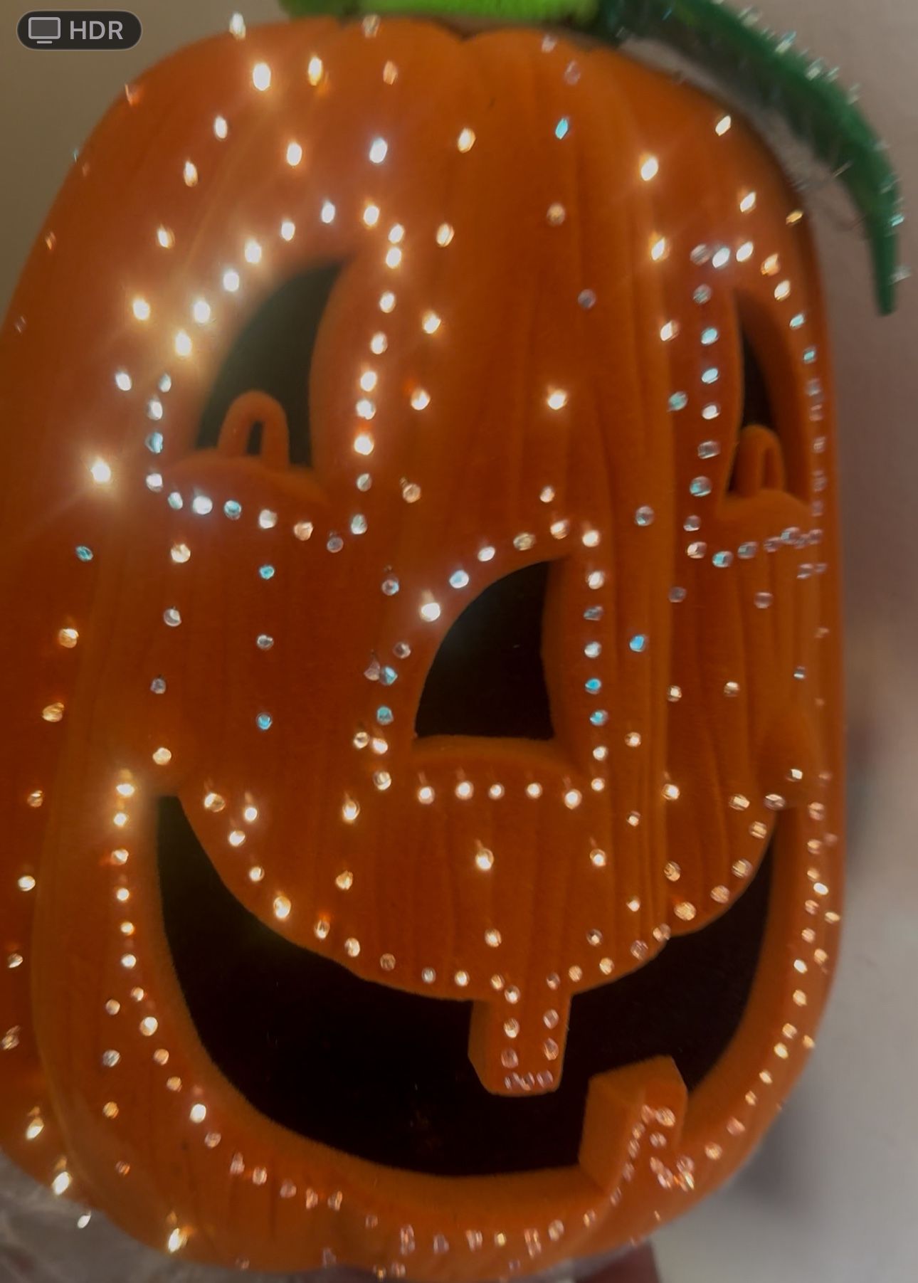 AVON GLOWING FIBER OPTIC Halloween PUMPKIN HALLOWEEN 2002