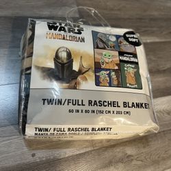 Baby Yoda Twin Blanket 60in X80in