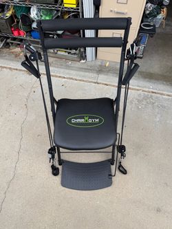 Chair Gym Personal Exercise Resistance Chair, Black