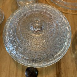 Vintage Indonesian Fleur De Lis Crystal