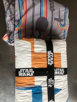 Star Wars quilt and sheet set twin size new