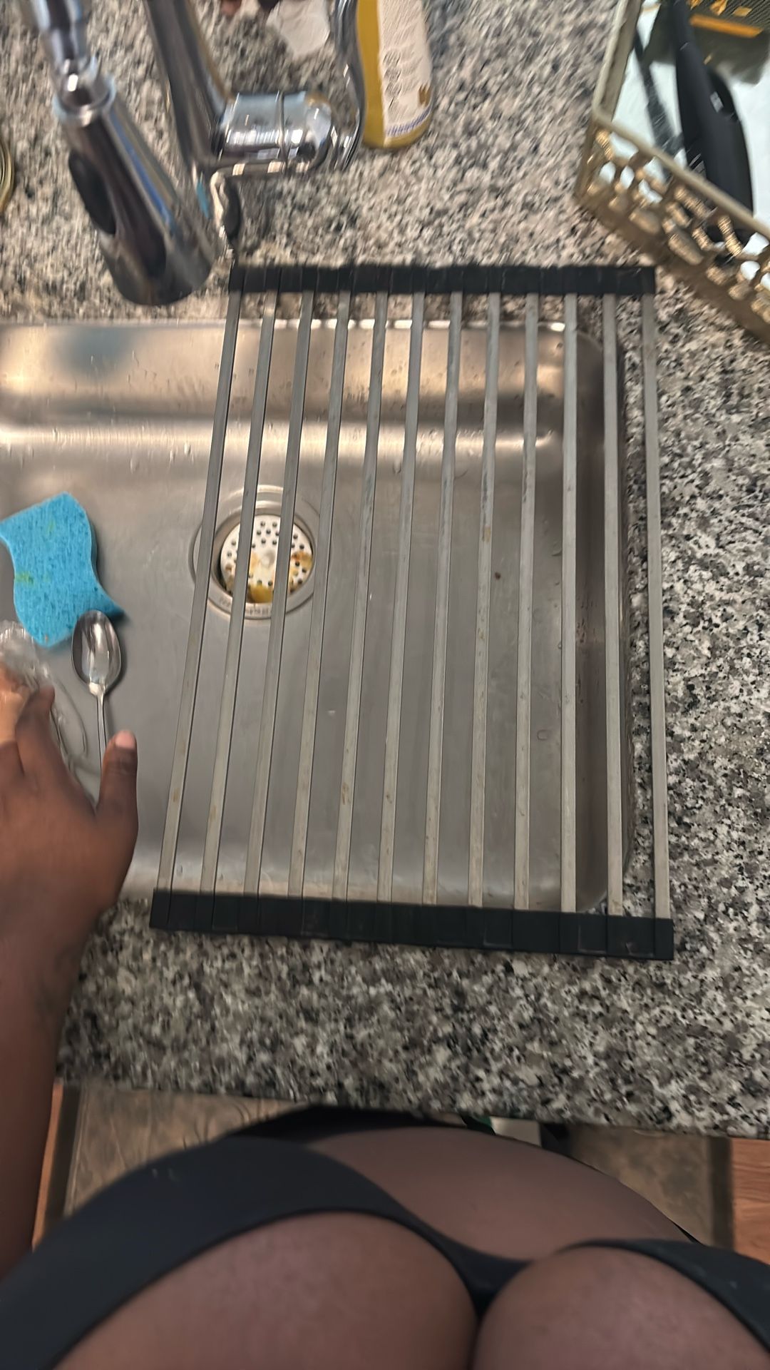 Over the sink drying rack