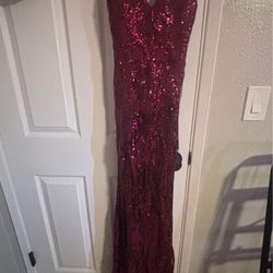 Burgundy Prom Dress