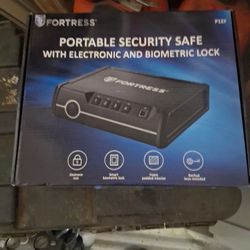 Portable Security Safe With Electronic And Biometric Lock