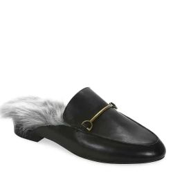 New! Super Cute GUNMETAL FATIMA Leather Mule in Original Box. Size 7M