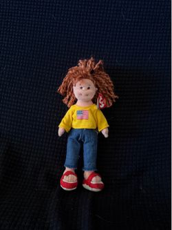 Ty Teenie Beanie Boppers American Millie Plush Doll (2002) – Retired – Original Tag