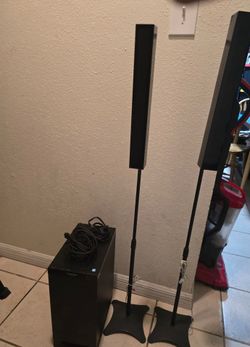 Panasonic multi-positional home theater soundbar system.