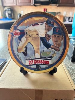 Nolan Ryan 27 Seasons Collector Plate