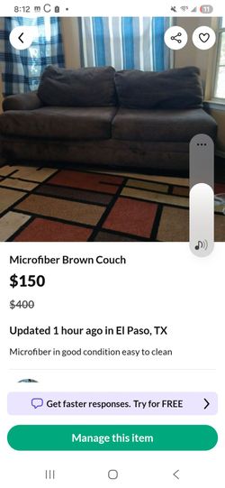 Microfiber living room set