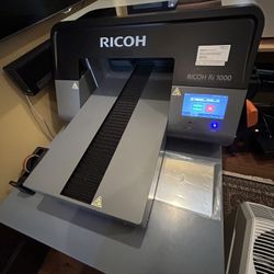 Ricoh Ri1000 DTG Printer Under Warranty And A Ton Of Extras