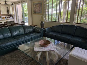 Set of leather couches