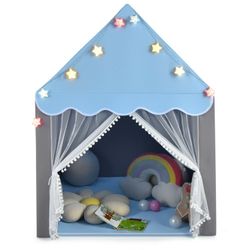 Kids Large Blue Playhouse Tent and Floor Mat WITHOUT Star Lights