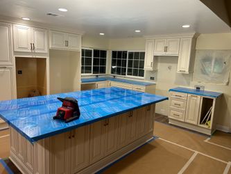 Kitchen cabinet and countertops
