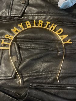Gold Metal Headband ‘ITS MY BIRTHDAY’
