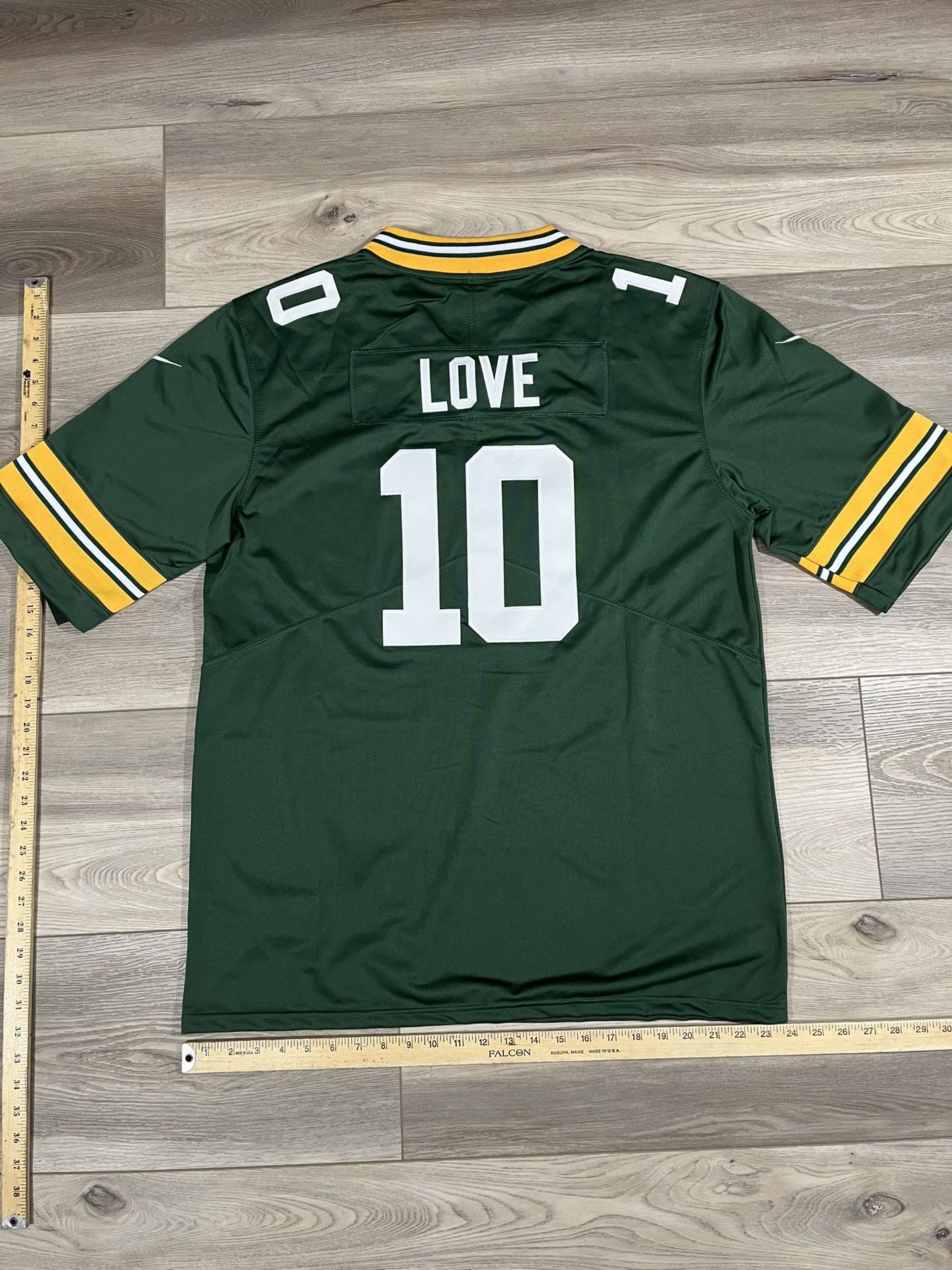 NWT Jordan Love Stitched Mens Green Bay Packers Jersey #10 Green Size LARGE