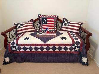 Patriotic Americana Daybed Quilt Set