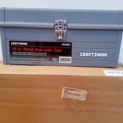 Vintage Sears CRAFTSMAN 16" Toolbox, #9.65581 Plastic, USA