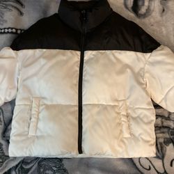 Black & White Puffer Coat