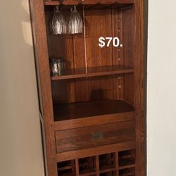 Wooden Wine Rack Cabinet