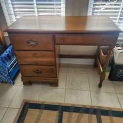 Ethan Allen Walnut Student Desk