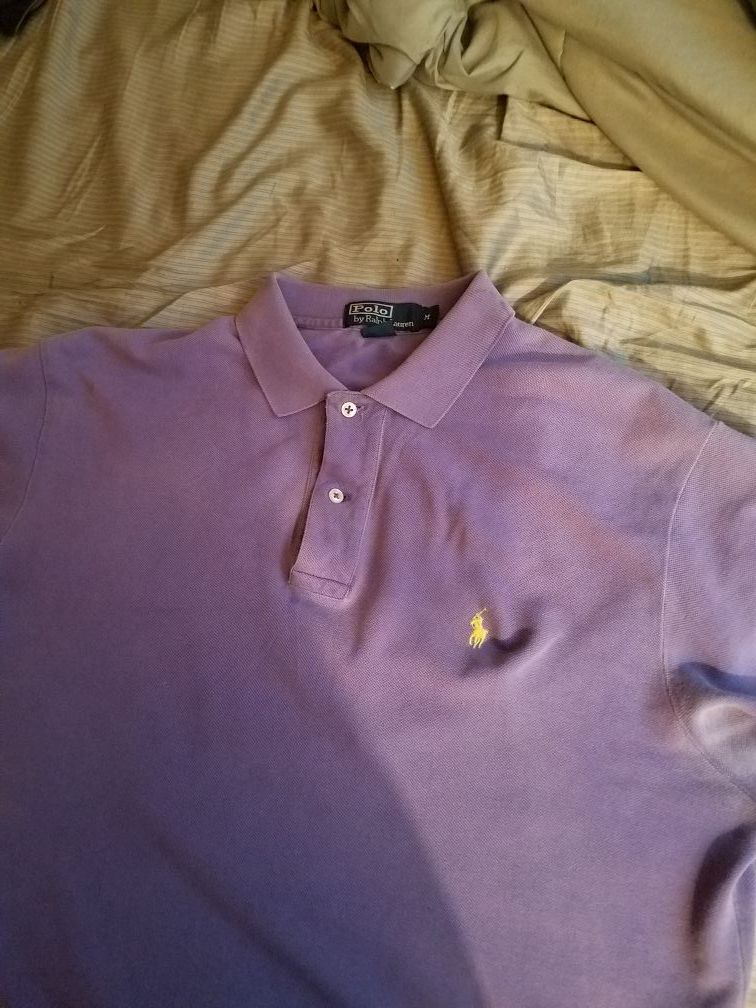 purple ralph lauren shirt sz M