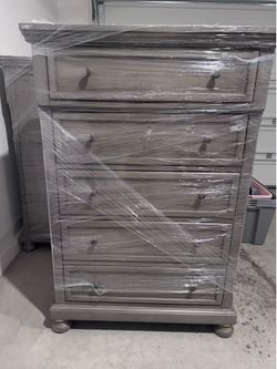 Two grey dressers