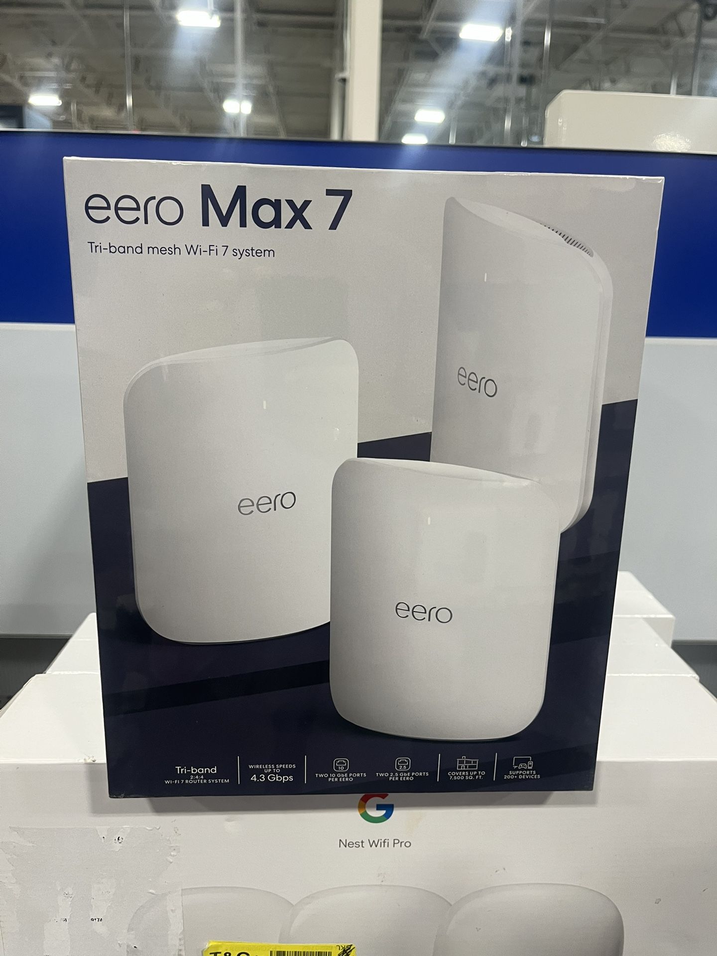EERO Max 7 BE20800 Tri-band Mesh Wi-Fi 7 System