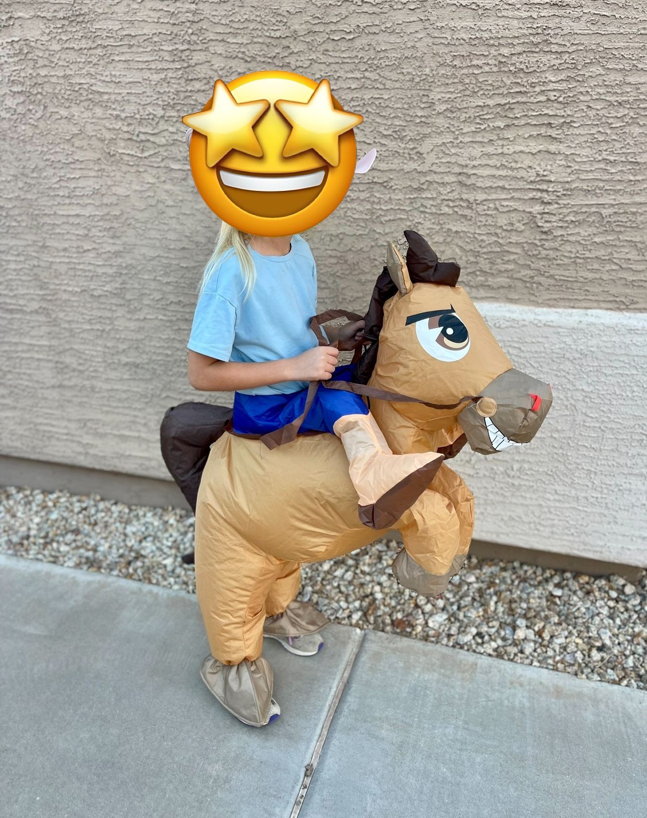 Horse Blow Up Costume- Kid