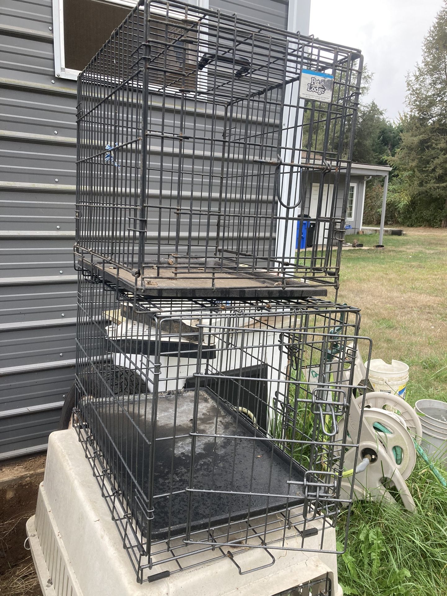 Metal Pet Lodge Carrier Travel Cage