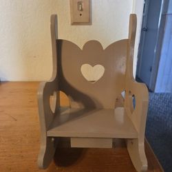Vintage Doll Rocking Chair