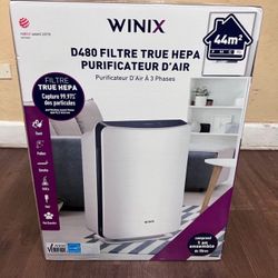 Air Purifier / Winix D480True HEPA 3-Stage Air Purifier, AHAM Verified for 480 sq. ft.