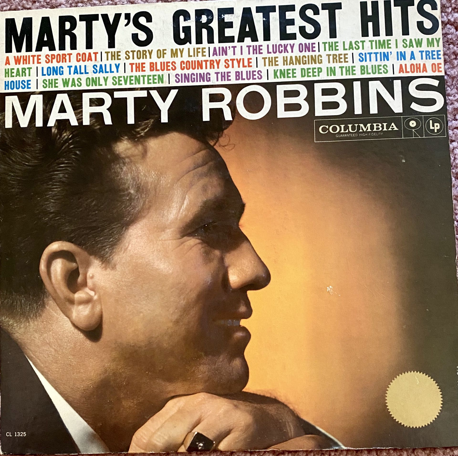 Marty Robbins “Marty’s Greatest Hits” Vinyl Album $8