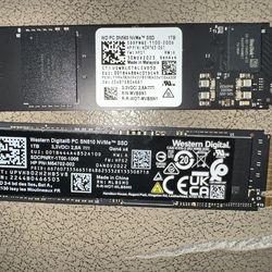 Two 1 TB SSD M.2     90 each